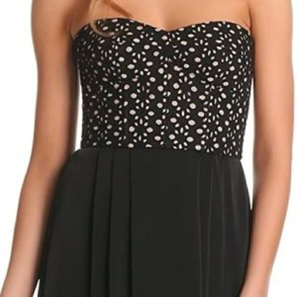 BCBGMaxAzria Tess Black Strapless Bustier High-Low Dress Size 10 - Picture 10 of 10